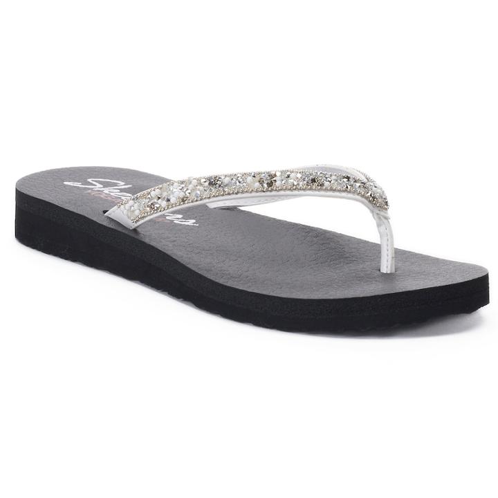 Women's Skechers Meditation Tahiti Sole Sandals, Size: 7, White