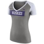 Women's Nike Washington Huskies Football Top, Size: Xl, Dark Grey