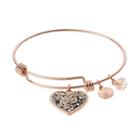 Love This Life Grandma Heart Charm Bangle Bracelet, Women's, Size: 8, Grey