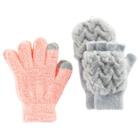 Girls 4-16 2-pk. Faux-fur & Chenille Gloves Set, Multicolor