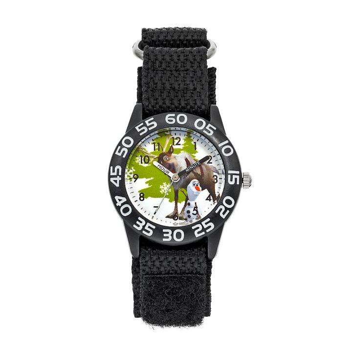 Disney's Frozen Olaf And Sven Kids' Time Teacher Watch, Boy's, Black
