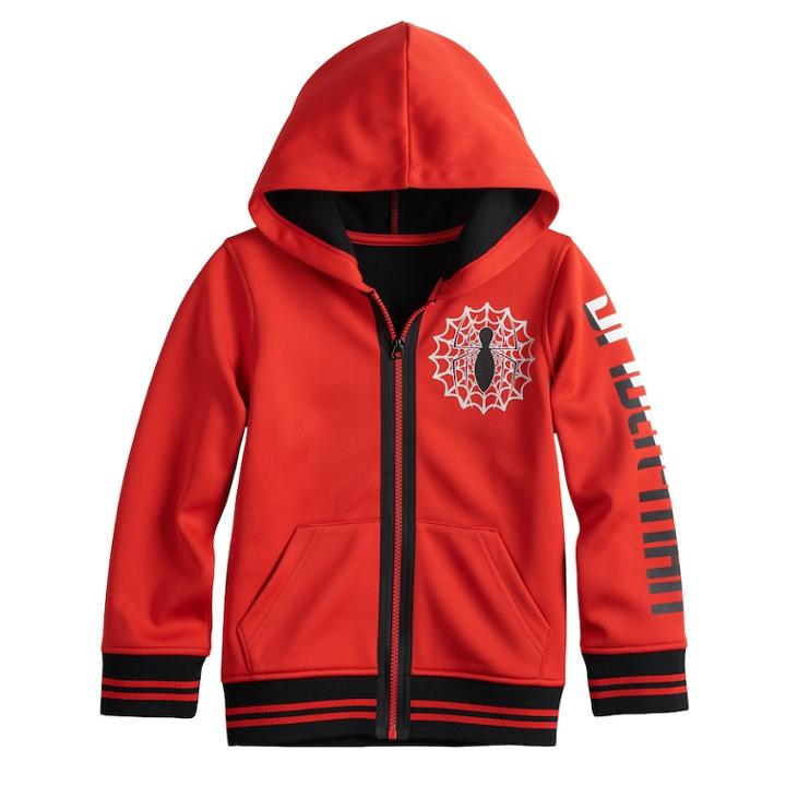 Boys 4-12 Jumping Beans&reg; Marvel Spider-man Zip Hoodie, Size: 8, Brt Red