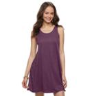 Juniors' Pink Republic Faux-suede Fit & Flare Dress, Teens, Size: Small, Med Red