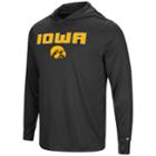 Men's Campus Heritage Iowa Hawkeyes Hooded Tee, Size: Large, Black