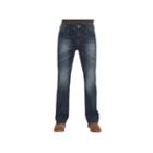 Men's Seven7 Slow Slim-fit Bootcut Stretch Jeans, Size: 30x32, Dark Blue