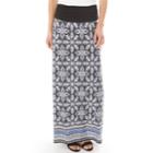 Women's Apt. 9&reg; Print Column Maxi Skirt, Size: Small, Medallion Border
