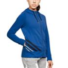 Women's Under Armour French Terry Full-zip Hoodie, Size: Large, Blue White Navy