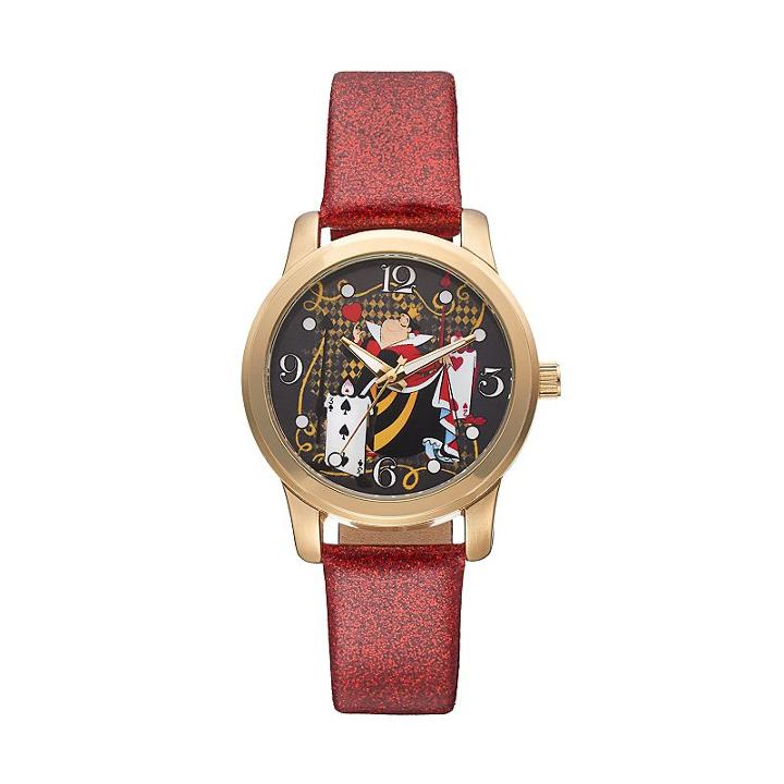 Disney's Alice In Wonderland Queen Of Hearts Women's Watch, Red