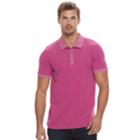 Men's Apt. 9&reg; Jaspe Stretch Polo, Size: Xl, Dark Pink