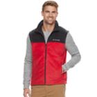 Men's Columbia Flattop Ridge Fleece Vest, Size: Large, Med Red