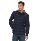 Men's Vans Carraway Hooded Button-down Shirt, Size: Large, Dark Blue