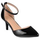Journee Collection Ike Women's Patent Leather High Heels, Girl's, Size: 7.5, Black