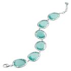 Sterling Silver Lab-created Blue Cat's-eye Bracelet, Women's, Size: 7