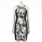 Women's Jax Metallic Chain Print Halter Dress, Size: 12, Beige Over