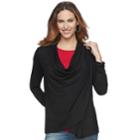Maternity A:glow Drape Nursing Cardigan, Women's, Size: M-mat, Black