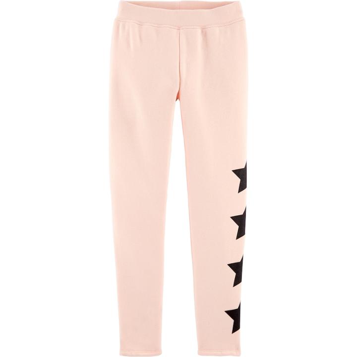 Girls 4-12 Oshkosh B'gosh&reg; Star Fleece Pants, Size: 8, Pink