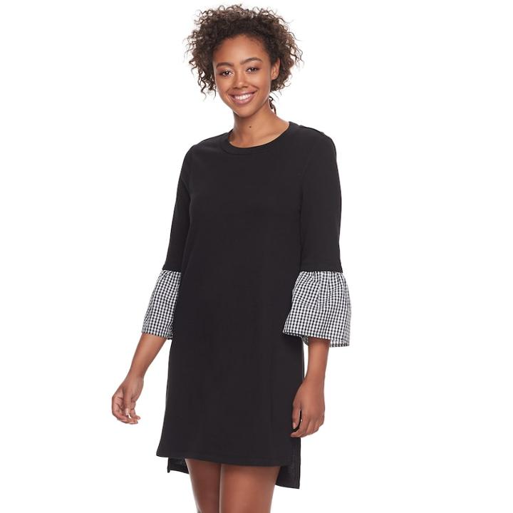 Juniors' Lily Rose Bell Sleeve Sweater Dress, Teens, Size: Medium, Oxford