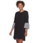 Juniors' Lily Rose Bell Sleeve Sweater Dress, Teens, Size: Medium, Oxford