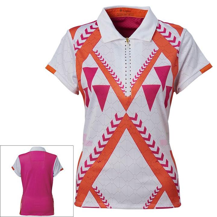 Nancy Lopez, Women's Faith Quarter-zip Golf Polo, Size: Small, White