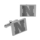 Fiora Stainless Steel Nebraska Cornhuskers Team Logo Cuff Links, Men's, Multicolor