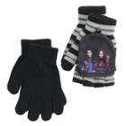 Disney's Descendants Mal & Evie Girls 4-16 2-pk. Convertible Flip-top Fingerless Gloves, Girl's, Red