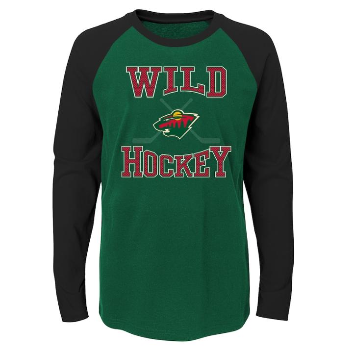 Boys 8-20 Minnesota Wild Morning Skate Tee, Size: M 10-12, Green Oth