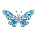 Dana Buchman Blue Butterfly Pin, Women's
