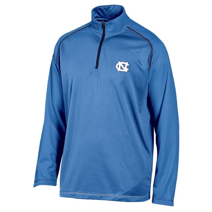 Men's Champion North Carolina Tar Heels Quarter-zip Top, Size: Large, Blue
