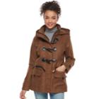 Juniors' Urban Republic Hooded Toggle Coat, Teens, Size: Small, Lt Brown