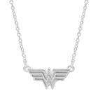 Dc Comics Sterling Silver Wonder Woman Necklace, Women's, Size: 18, Grey