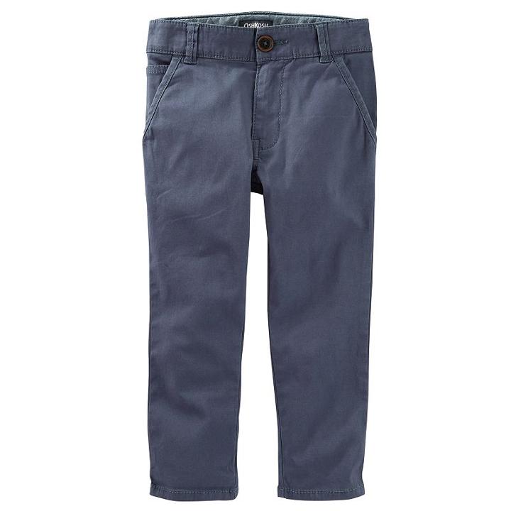 Boys 4-8 Oshkosh B'gosh&reg; Stretch Twill Pants, Boy's, Size: 8, Med Blue