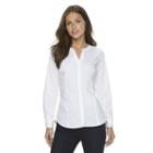 Women's Harve Benard Sofia Button-down Shirt, Size: Xl, White Oth