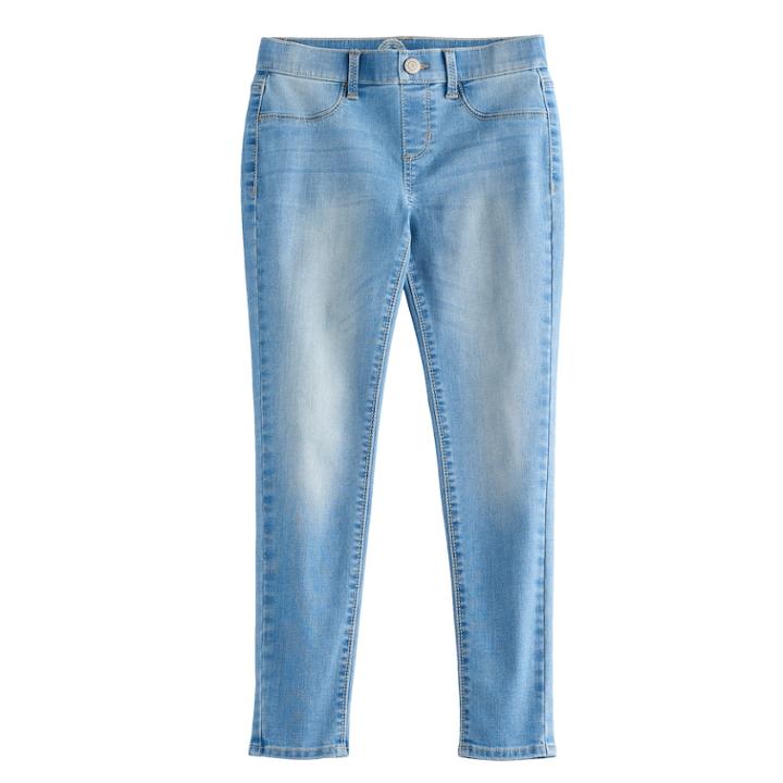 Girls 7-16 & Plus Size So&reg; Ankle Jeggings, Size: 8, Med Blue