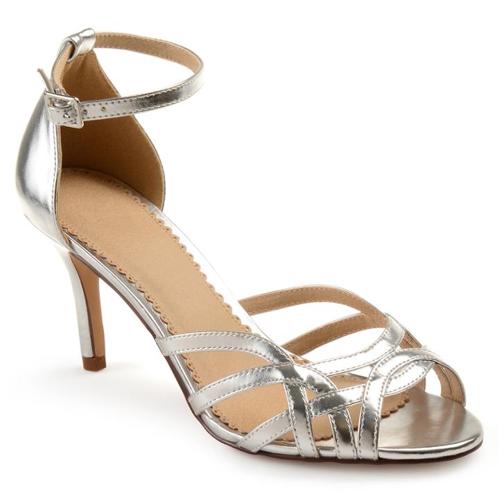 Journee Collection Moyra Women's High Heels, Size: Medium (7.5), Silver