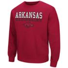 Men's Arkansas Razorbacks Fleece Sweatshirt, Size: Small, Dark Red