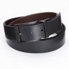 Big & Tall Apt. 9&reg; Matte Reversible Cut-edge Belt, Men's, Size: 52, Grey (charcoal)