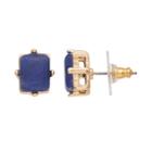 Lc Lauren Conrad Lapis Lazuli Nickel Free Rectangle Stud Earrings, Women's, Blue
