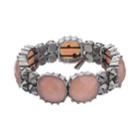 Simply Vera Vera Wang Simulated Gemstone Stretch Bracelet, Women's, Pink