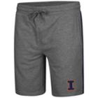 Men's Colosseum Illinois Fighting Illini Sledge Ii Terry Shorts, Size: Medium, Grey (charcoal)
