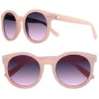 Lc Lauren Conrad 50mm Palms Round Sunglasses, Women's, Light Pink