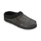 Men's Dearfoams Mixed Material Clog Slippers, Size: Xxl, Black