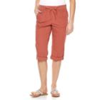 Women's Gloria Vanderbilt Grecia Pull-on Skimmer Pants, Size: 4, Med Orange