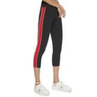 Madden Nyc Juniors' Colorblock Side Panel Capris, Girl's, Size: Medium, Red Other
