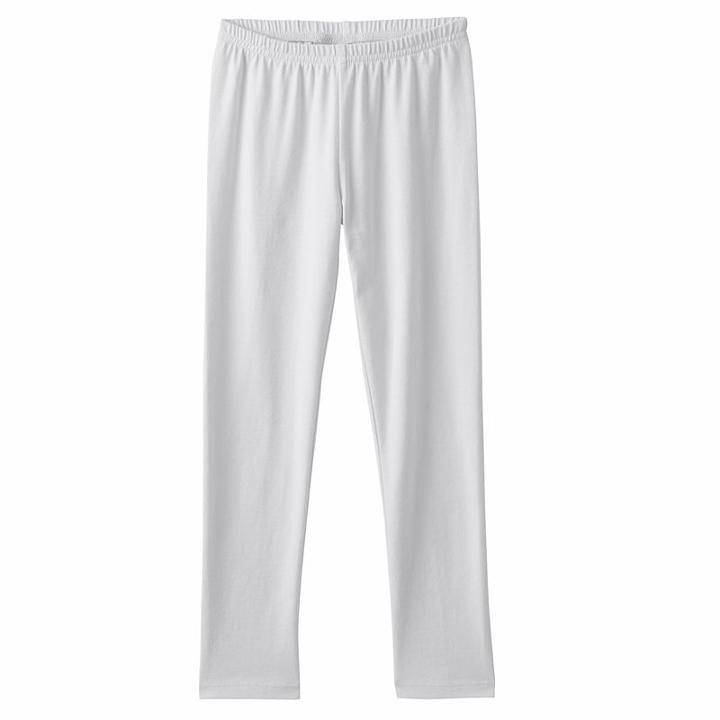 Girls 4-10 Jumping Beans&reg; Solid Knit Leggings, Size: 5, White