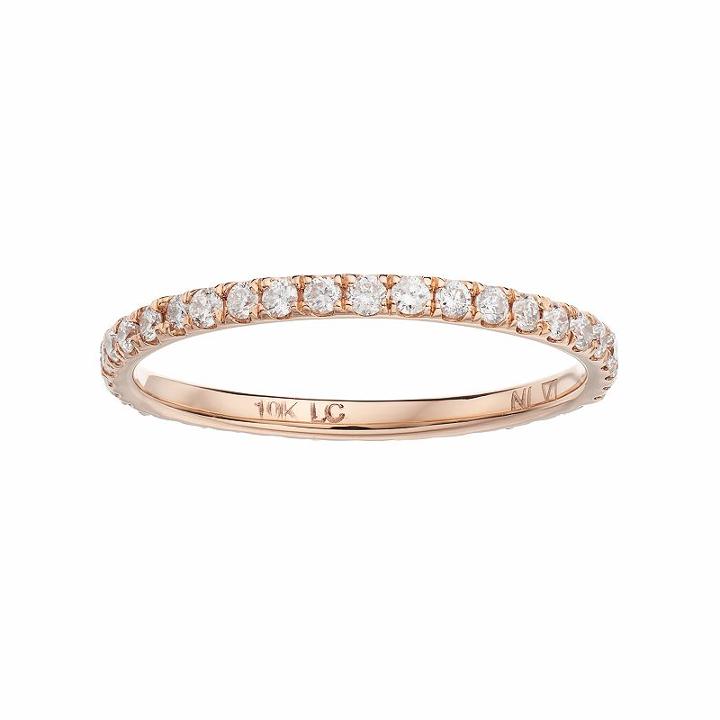 Lc Lauren Conrad 10k Gold 1/2 Carat T.w. Diamond Ring, Women's, Size: 7, White