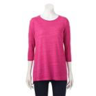 Women's Sonoma Goods For Life&trade; Nep Tunic, Size: Large, Dark Pink