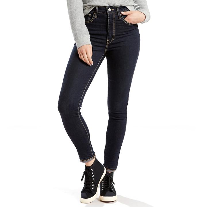 Women's Levi's&reg; High-rise Super Skinny Jeans, Size: 27(us 4)m, Dark Blue