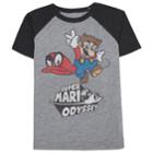 Boys 4-10 Jumping Beans&reg; Nintendo Super Mario Odyssey Raglan Graphic Tee, Size: 7x, Med Grey