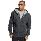 Men's Champion Fleece Powerblend Zip-up Hoodie, Size: Large, Dark Grey