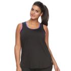 Plus Size Fila Sport&reg; Core Scoopneck Tank, Women's, Size: 3xl, Black